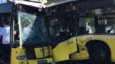 Son dakika... 2 metrobüs kafa kafaya çarpışmıştı, acı haber geldi