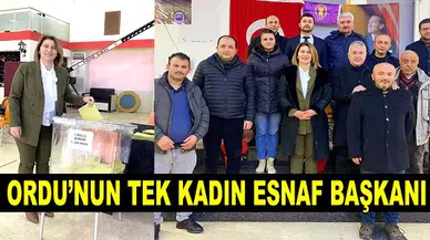 Ordu'da ilk defa bir kadın, oda başkanı seçildi