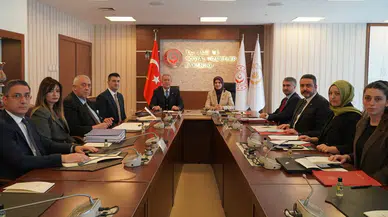 Hulusi Akar ve Mehmet Ali Çelebi Aile Bakanı Göktaş'ı ziyaret etti