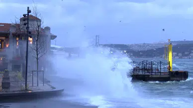 İstanbul'da fırtına; İDO seferleri iptal