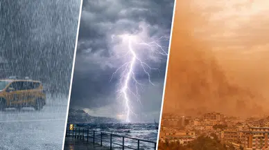 Meteoroloji’den peş peşe uyarı: Kuvvetli yağış, fırtına ve toz taşınımı kapıda