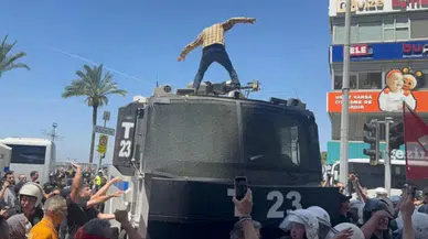 İzmir’de TOMA’nın üzerine çıkan kişi tutuklandı: Görevden uzaklaştırıldı