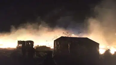 Fransa'daki mülteci kampında yangın