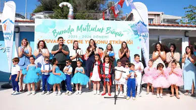 Çeşme'de Minik Mezunlar Eğitimlerini Tamamladı, Yıl Sonu Töreni Coşku Dolu Anlara Sahne Oldu