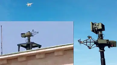 Meclis'in çatısına drone savar yerleştirildi