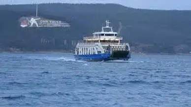 Çanakkale-Adalar feribot seferleri fırtına nedeniyle iptal oldu!