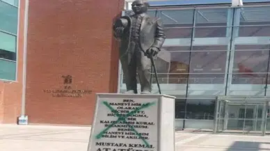 Atatürk heykeline saldırıda karar