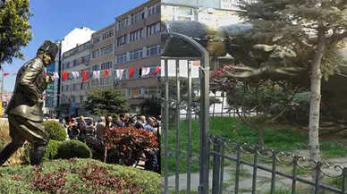 12 yıl önce dikilen Atatürk heykelini yıktılar!