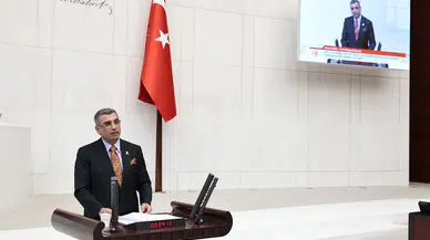 CHP'li Gürsel Erol'dan Meclis kürsüsünde tarihi çerçeve yasa konuşması