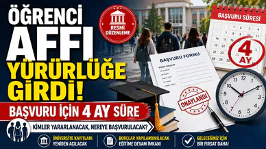 Öğrenci affı yürürlüğe girdi: Başvuru için 4 ay süre! Kimler yararlanacak, nereye başvurulacak?