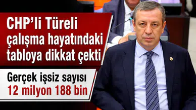 CHP’li Türeli çalışma hayatındaki tabloya dikkat çekti: “Gerçek işsiz sayısı 12 milyon 188 bin”