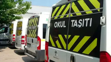 Okul servislerinin camlarının ilanla kaplanması yasaklanacak