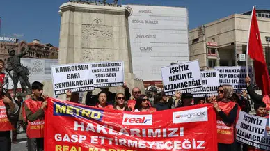 Real işçileri direnişe başladı