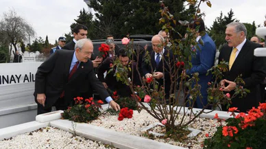 KILIÇDAROĞLU, ASLANOĞLU'NUN KABRİN ZİYARET ETTİ