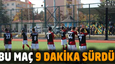 Futbolcular sınava gidince maç 9 dakikada bitti!