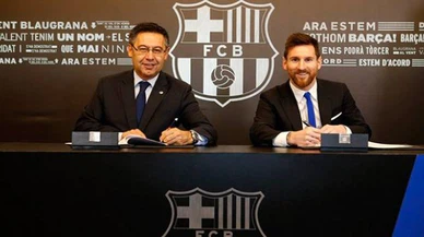 Lionel Messi Barcelona ile olan sözleşmesini 2021 yılına kadar uzattı