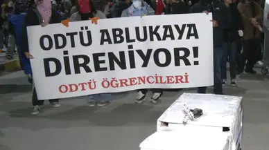 Ekrem İmamoğlu'nun tutuklanması ODTÜ’de protesto edildi