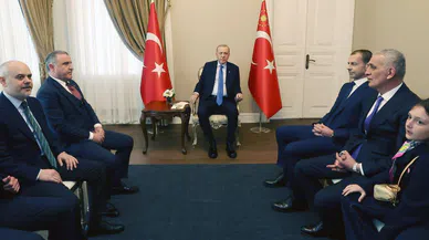 Cumhurbaşkanı Erdoğan, UEFA Başkanı Ceferin’i kabul etti