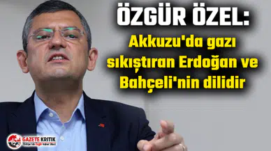 Özgür Özel: Akkuzu'da gazı sıkıştıran Erdoğan ve Bahçeli'nin dilidir