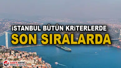 İstanbul bütün kriterlerde son sıralarda
