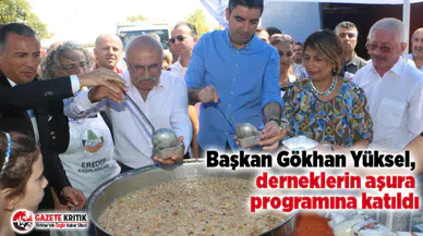 Başkan Gökhan Yüksel, derneklerin aşura programına katıldı