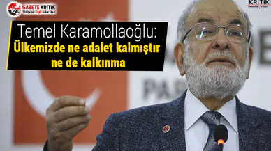 Temel Karamollaoğlu'dan AKP eleştirisi: Ülkemizde ne adalet kalmıştır ne de kalkınma