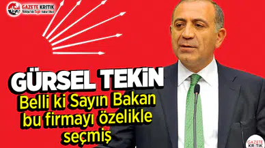 CHP' li Tekin ÇED Raporunu Meclis'e Taşıdı