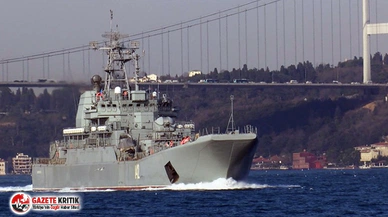 Rus savaş gemisi İstanbul Boğazı'ndan geçti
