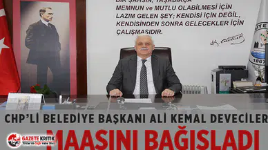 CHP'li Belediye Başkanı maaşını salgın yardım kampanyasına bağışladı