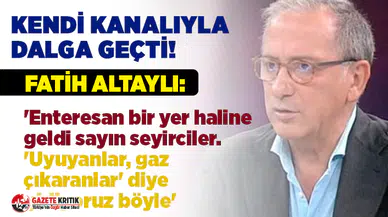 Fatih Altaylı kendi kanalıyla böyle dalga geçti!