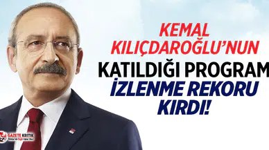 Kılıçdaroğlu'nun katıldığı program reytingde zirveye oturdu!