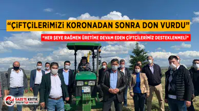 CHP'li Burcu Köksal: Çiftçilerimizi koronadan sonra don vurdu