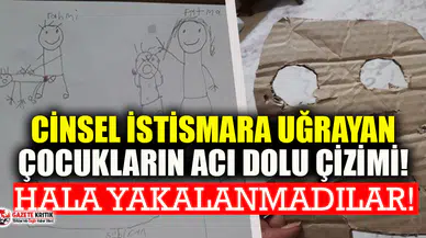 Cinsel istismara uğrayan çocukların ağlatan çizimi
