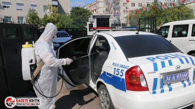 Kartal Belediyesi Dezenfekte Çalışmalarına Polis Merkezleri ile Devam Etti