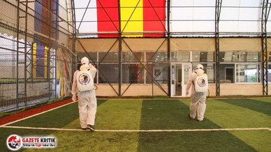 Kartal Belediyesi Spor Tesislerini Dezenfekte Ediyor