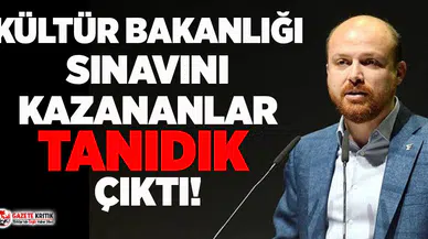 Kültür Bakanlığı sınavını kazanan 6 isim Bilal Erdoğan'ın kurduğu vakfın yöneticisi çıktı!