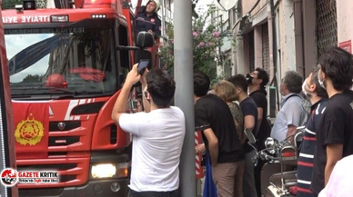 Şişli'de yangın paniği, vatandaşlar sokağa döküldü