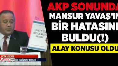 AKP sonunda Mansur Yavaş'ın  bir hatasını buldu