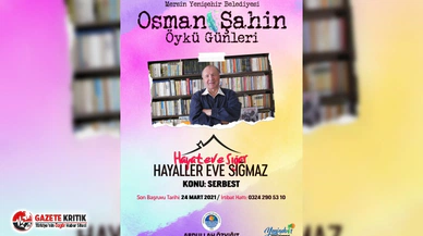 Osman Şahin Öykü Günleri başvuruları başladı