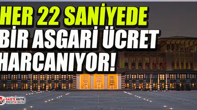 Saray, asgari ücretlinin bir yıllık maaşını 4 dakikada tüketiyor