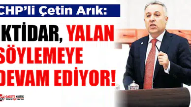 CHP'li Arık: Yandaşa para çok, sağlık çalışanlarına para yok!