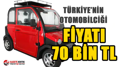 İşte Türkiye'nin 70 bin TL'lik sıfır km elektrikli arabacığı