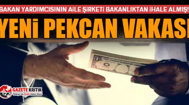 Bakan yardımcısının aile şirketi bakanlıktan ihale almış! Yeni Pekcan vakası