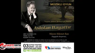 Mersin Büyükşehir, Usta Şair Nazım Hikmet’i Tiyatro İle Anacak