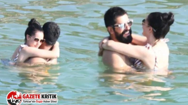 Burak Özçivit-Fahriye Evcen çifti denizde aşka geldi