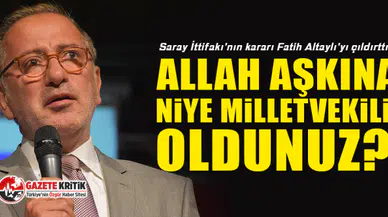 Saray İttifakı'nın kararı Fatih Altaylı'yı çıldırttı: Allah aşkına niye milletvekili oldunuz?