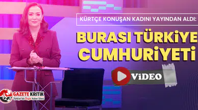 Kürtçe konuşan kadını yayından aldı: Burası Türkiye Cumhuriyeti