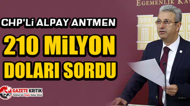 CHP'li Alpay Antmen 210 Milyon doları sordu