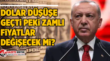Dolar düşüşe geçti Peki zamlı fiyatlar değişecek mi?