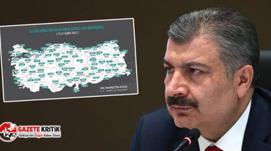 İllere göre haftalık vaka sayısı açıklandı